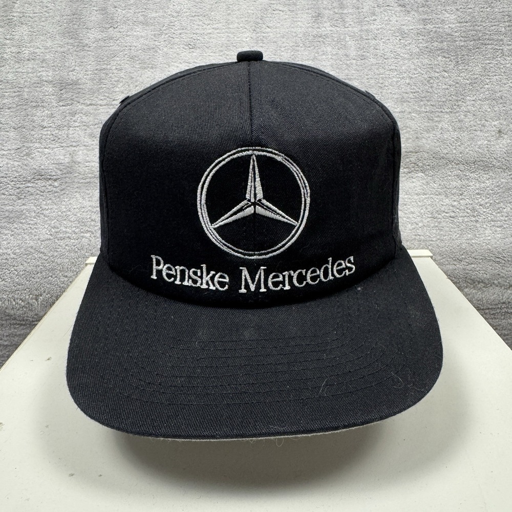 Penske Mercedes Black Embroidered Snapback Hat